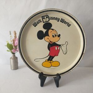 Vintage 1970s Walt Disney World - Mickey Mouse Metal/Enamel Tray